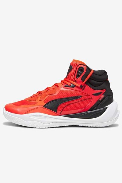 Puma Ανδρικά παπούτσια Basketball Playmaker Mid Shoes - 377902 -12 Red