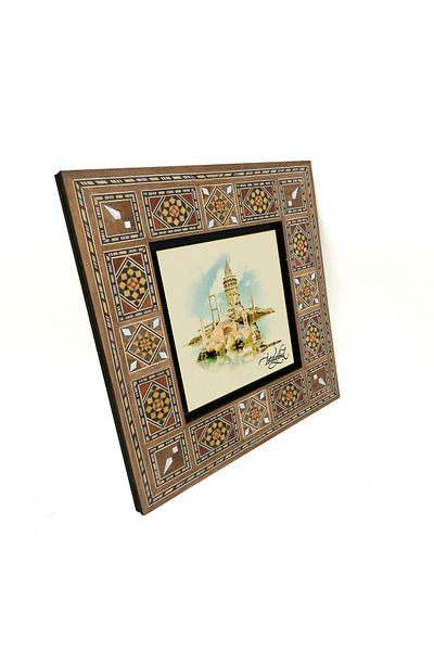 Sadrazam Masa MDF imprimata cu locuri simbolice din Istanbul 20x20 Krt-27