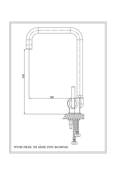 Radiva Gpd Single Body Sink Faucet Frezia Mte100