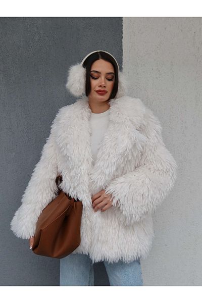 ESRAHELVACI Σετ γούνας Ivory Imported