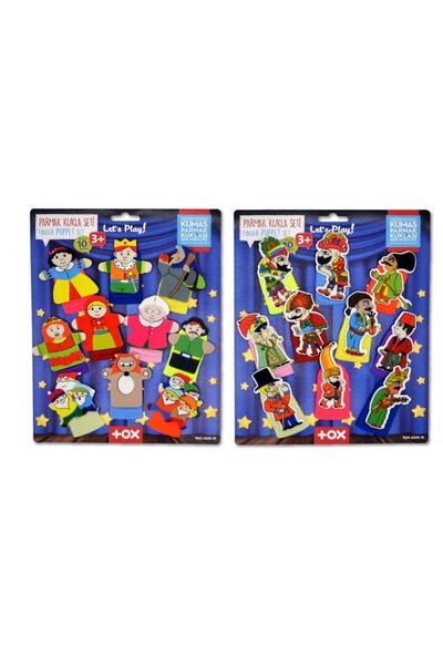 Tox طقم من قطعتين - 20 قطعة هاكيفات وكاراجوز وأبطال الحكاية الخيالية دمية إصب...