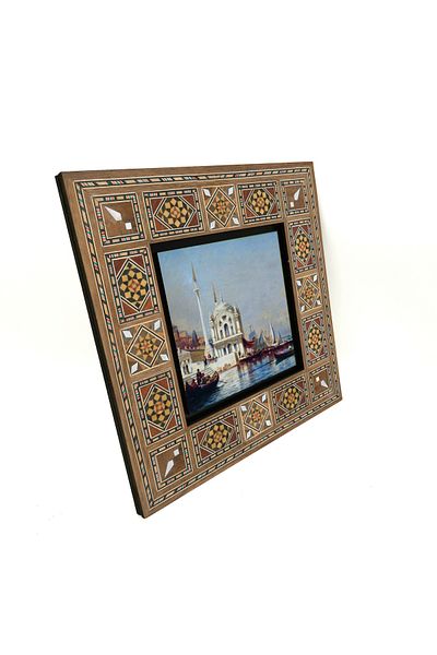 Sadrazam Ortaköy Mosque Printed Mdf Table 20X20 Krt-38