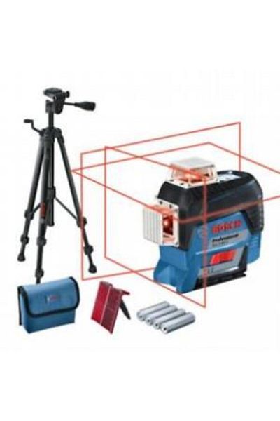 Bosch Gll 3-80 C Prof. + Bt 150 Line Laser Cutting Alignment