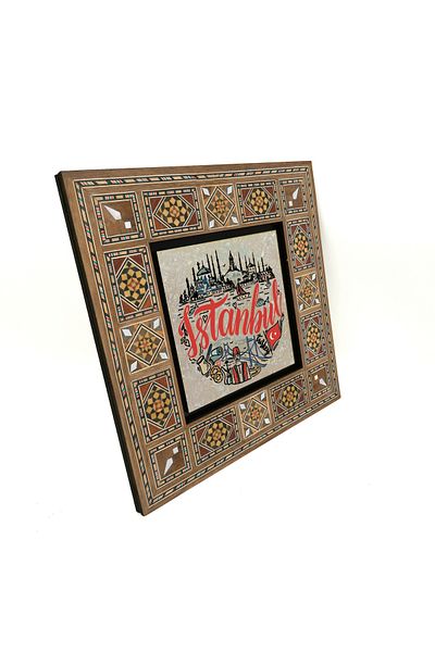 Sadrazam Masa MDF imprimata cu locuri simbolice din Istanbul 20x20 Krt-32
