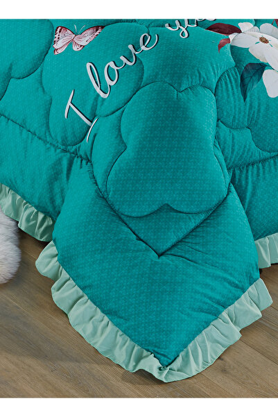 Generic طقم لحاف مكون من 4 قطع بمقاس واحد، ملاءة سرير أنيقة وخفيفة الوزن، مناسب لجميع المواسم