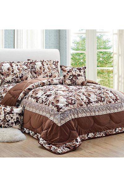 Generic Comforter Set 4 Piece Single Size Elegant Bedspread Lightweight Comforter Suitable for All Seasons