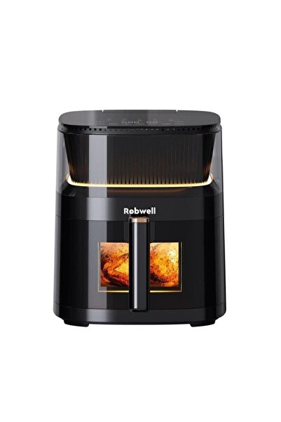 Robwell Robx Rxo5 Son Teknoloji Otomatik Buhar Püskürtmeli Airfryer 10 Renkli Işıklı Menü