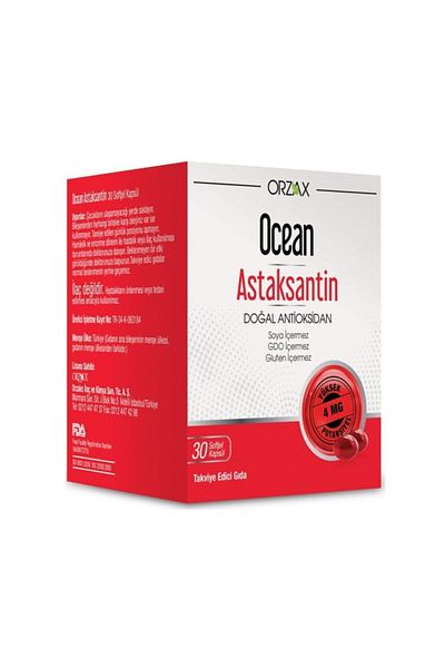 Ocean Natural Astaxanthin Antioxidant - 30 Capsules