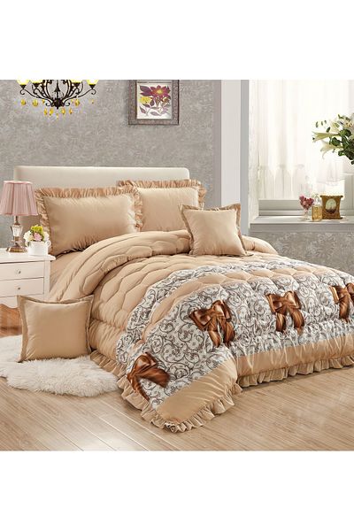 Generic Comforter Set 4 Piece Single Size Elegant Bedspread Lightweight Comforter Suitable for All Seasons