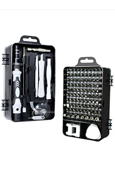 Özasya AVM Hassas Tornavida Seti Bilgisayar Pc Telefon Onarım Aracı Seti Manyetik 115 in 1 Tornavida SETİ