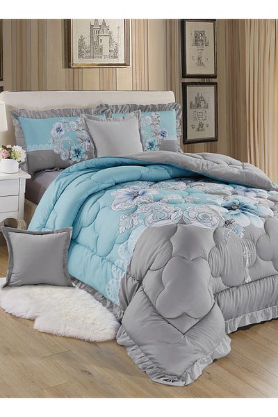 Generic Comforter Set 4 Piece Single Size Elegant Bedspread Lightweight Comforter Suitable for All Seasons