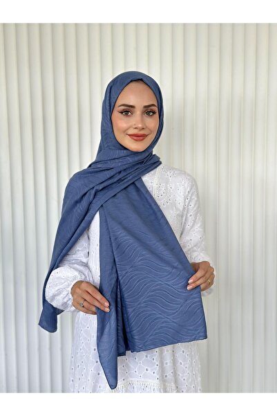 Pull Scarfs İndigo - Bambu Jakar Şal