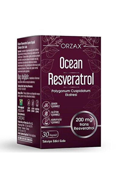 Ocean Orzax Resveratrol Takviye Edici Gıda 30 Kapsül