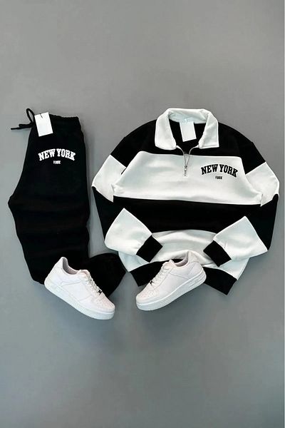 Elfa Tekstil Unisex New York Printed Tracksuit Set