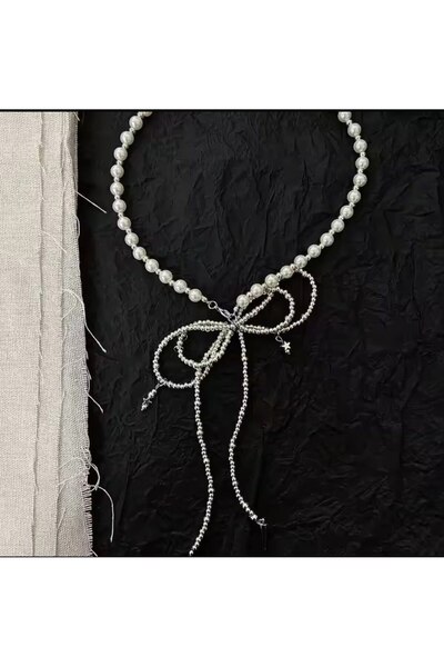 Shiklik MODA قلادة نسائية من اللؤلؤ لتعزيز أناقتك