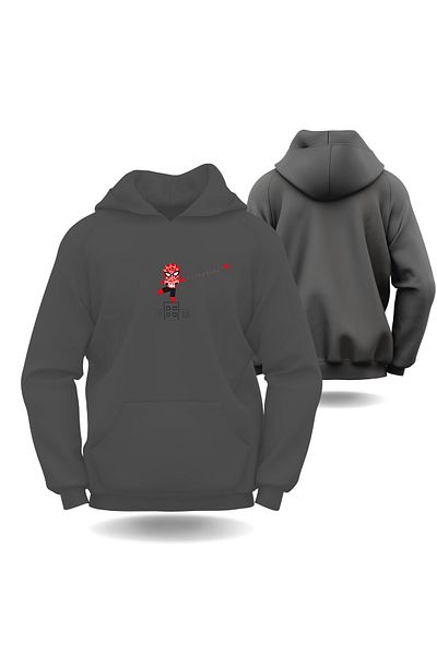 Gölge Store Spiderman Network Ανδρικό φούτερ με κουκούλα για την Ημέρα του Αγίου Βαλεντίνου Slimfit 7010E