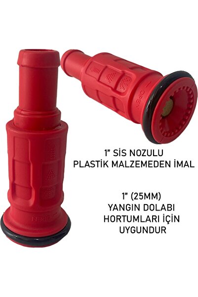 Bilgeden 1" Sis Nozul Yangın Dolap Lansı Plastik Malzeme Sis Başlığı