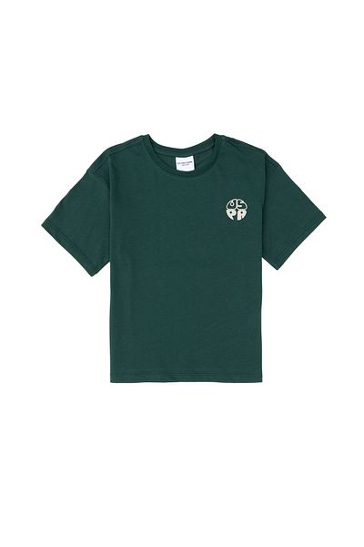 U.S. Polo Assn. Boy's Dark Green Comfort Basic Crew Neck T-Shirt 50295503-Vr079