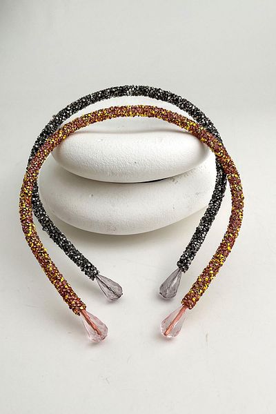 Modex Sparkling Anthracite Orange Double Crown Set