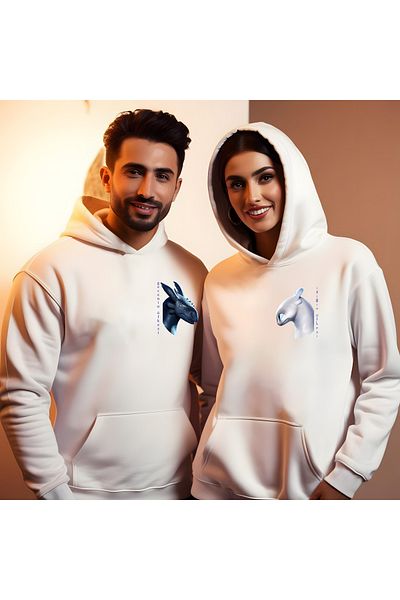 Gölge Store Ανδρικό φούτερ με κουκούλα Dragon Slimfit για την ημέρα του Αγίου Βαλεντίνου - 7002E
