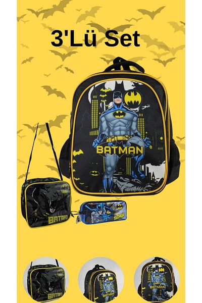 Bagify Geanta pentru 3 compartimente pentru scoala primara - Set de nutriție și suport pentru creion