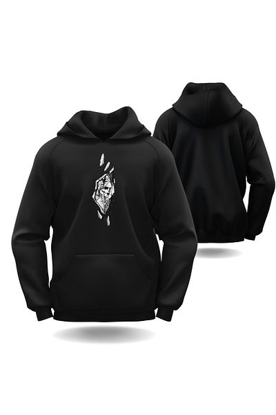 Gölge Store Skeleton Queen Valentine's Day Slimfit Hooded Hoodie Women Sweatshirt 7014K