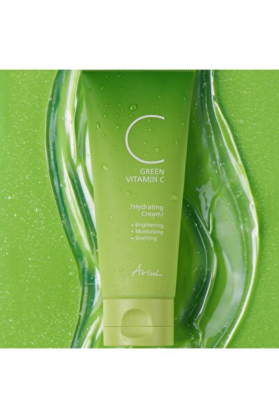 Ariul Green C Vitaminli Yüz Kremi 100 ml|Nemlendirici, Ton Eşitleyici|5 Seramid, 8 Hyalüronik Asit