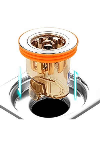 BM Makina Paslanmaz Kolay Montaj Pratik Koku ve Geri Akış Önleyici Gider Apar...