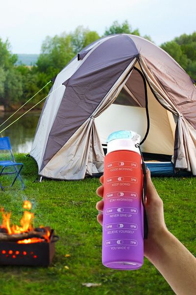 NUBLADO Sports Water Bottle 800 ml Bpa Free Children's Water Bottle Leakproof Strawless Water Bottle Pink Purplemotivation.