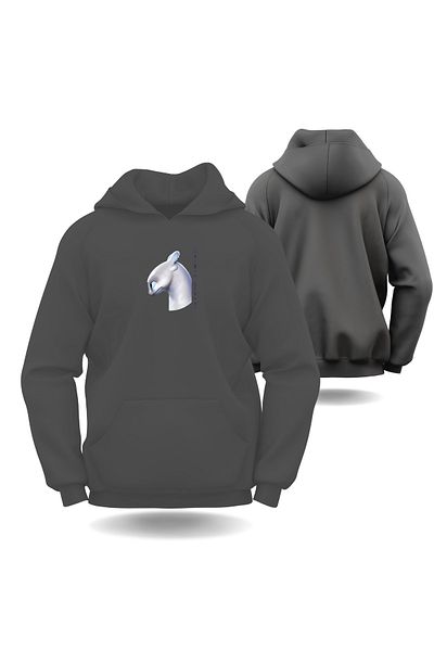 Gölge Store Dragon Valentine's Day Slimfit Hooded Hoodie Women's Sweatshirt 7002K