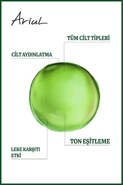 Ariul Green C Vitaminli Tonik 150 ml|Ton Eşitleyici, Leke Karşıtı|Glutatyon, 13 Vitamin Kompleks