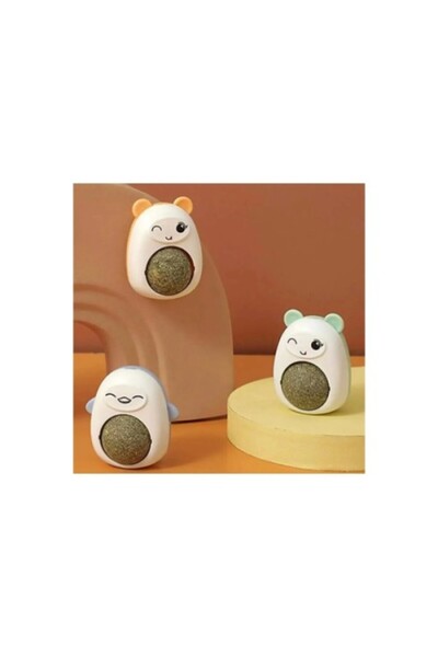 Roichil Cat Weed Lick Ball with Teddy Bear