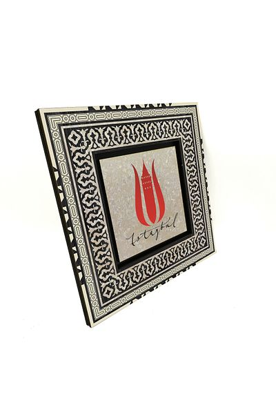 Sadrazam Lalea Istanbul - Masa MDF imprimata Turnul Galata 20x20 Krt-56