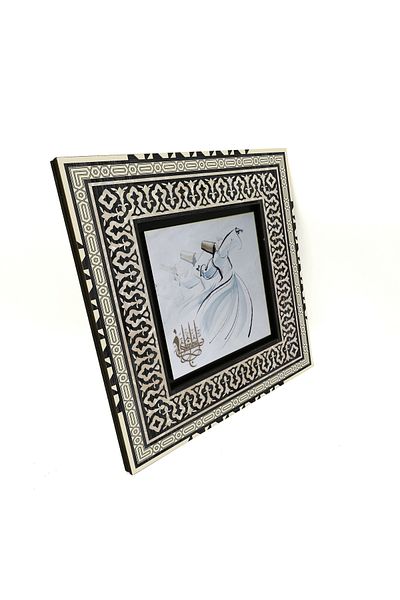 Sadrazam Whirling Dervish Printed Mdf Table 20X20 Krt-72
