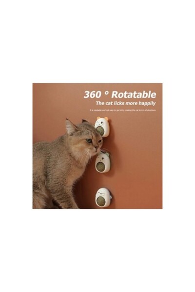 Roichil Cat Weed Lick Ball with Teddy Bear