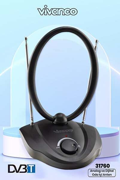 Vivanco 31760-tvf 09b Anlg Ve Dijital Oda Içi Tv Ve Rad. Anten