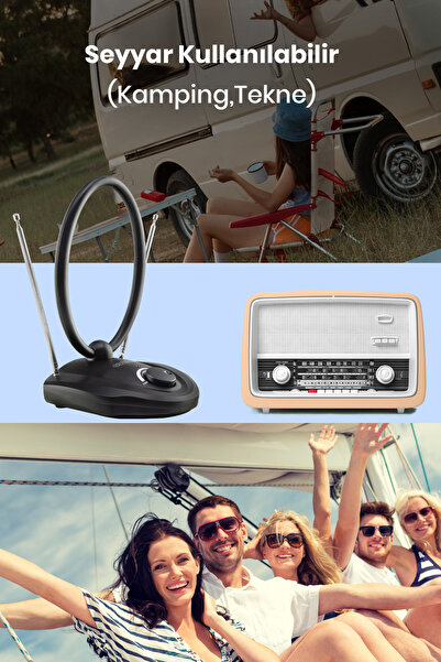 Vivanco 31760-tvf 09b Anlg Ve Dijital Oda Içi Tv Ve Rad. Anten