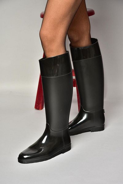 Fox Shoes تي 858712109   أحذية المطر السوداء