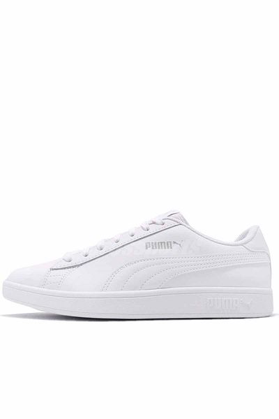 Puma Smash B-7 390987 -18 Unisex Sneakers - Ανδρικά Λευκά Casual Αθλητικά Παπούτσια 36521507 r