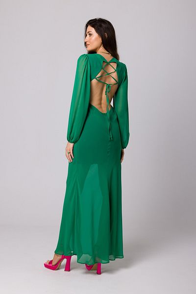Makover Maxi floral dress with open back