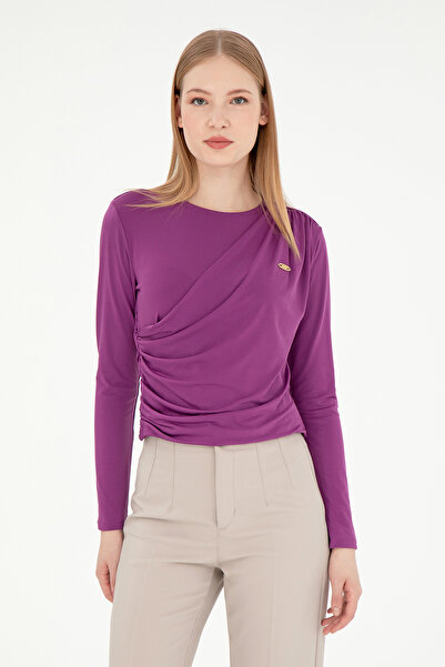 U.S. Polo Assn. Kadın Menekşe Sweatshirt 50291561-VR037