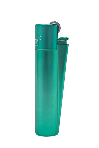 Clipper Özel Kutusunda Metal Çakmak - Metalik Turkuaz Mat (Brushed Metal Turquoise)