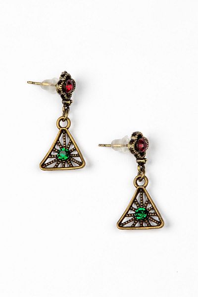 Lila Rosa Ethnic Authentic Design Earrings