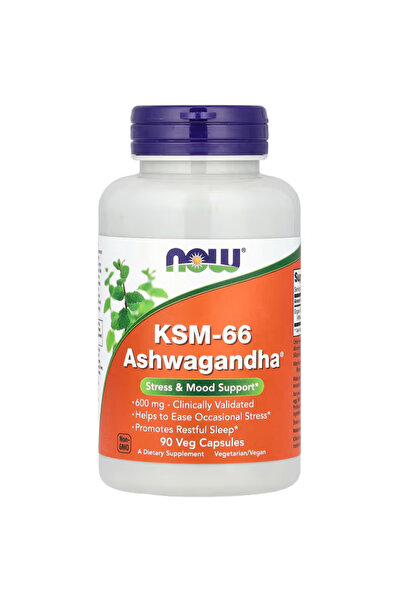 Now Foods, Ksm-66 Ashwagan.dhaa 600 Mg, 90 Veg Capsules Vr554