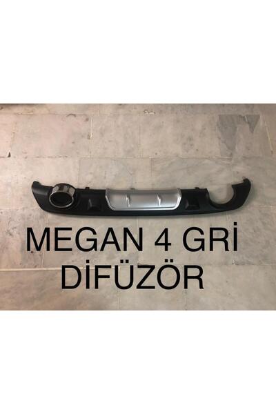 OEM Autogp Renault Megane 4 Arka Tampon Difüzörü Sedan 2016 Gri