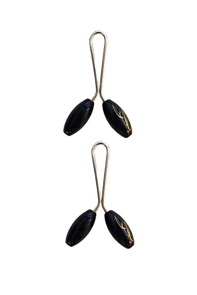 Mestore 2 bucăți cleme pentru eșarfe și șaluri hijab, negre