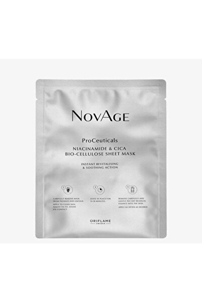Oriflame قناع ورقي من Novage Proceuticals Niacinamide وCica Biocellulose