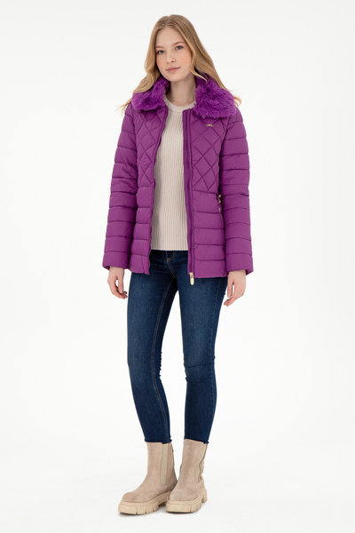 U.S. Polo Assn. Γυναικείο Μπουφάν Βιολετί 50291021-VR037