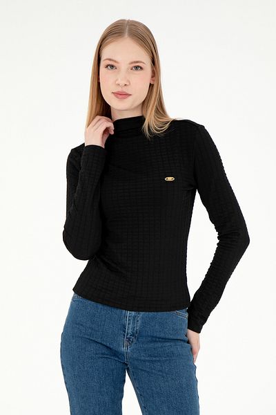U.S. Polo Assn. Women's Black Sweatshirt 50292421 -Vr046