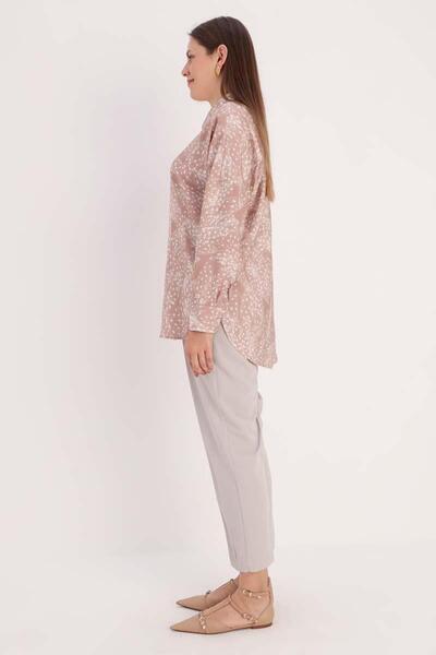 ALLDAY Mink-Ecru-Oversize Shirt